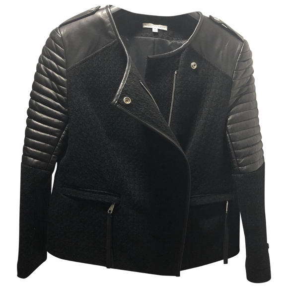 Rebecca Minkoff Jackets & Blazers - Rebecca Minkoff Lambskin Leather and Wool Jacket